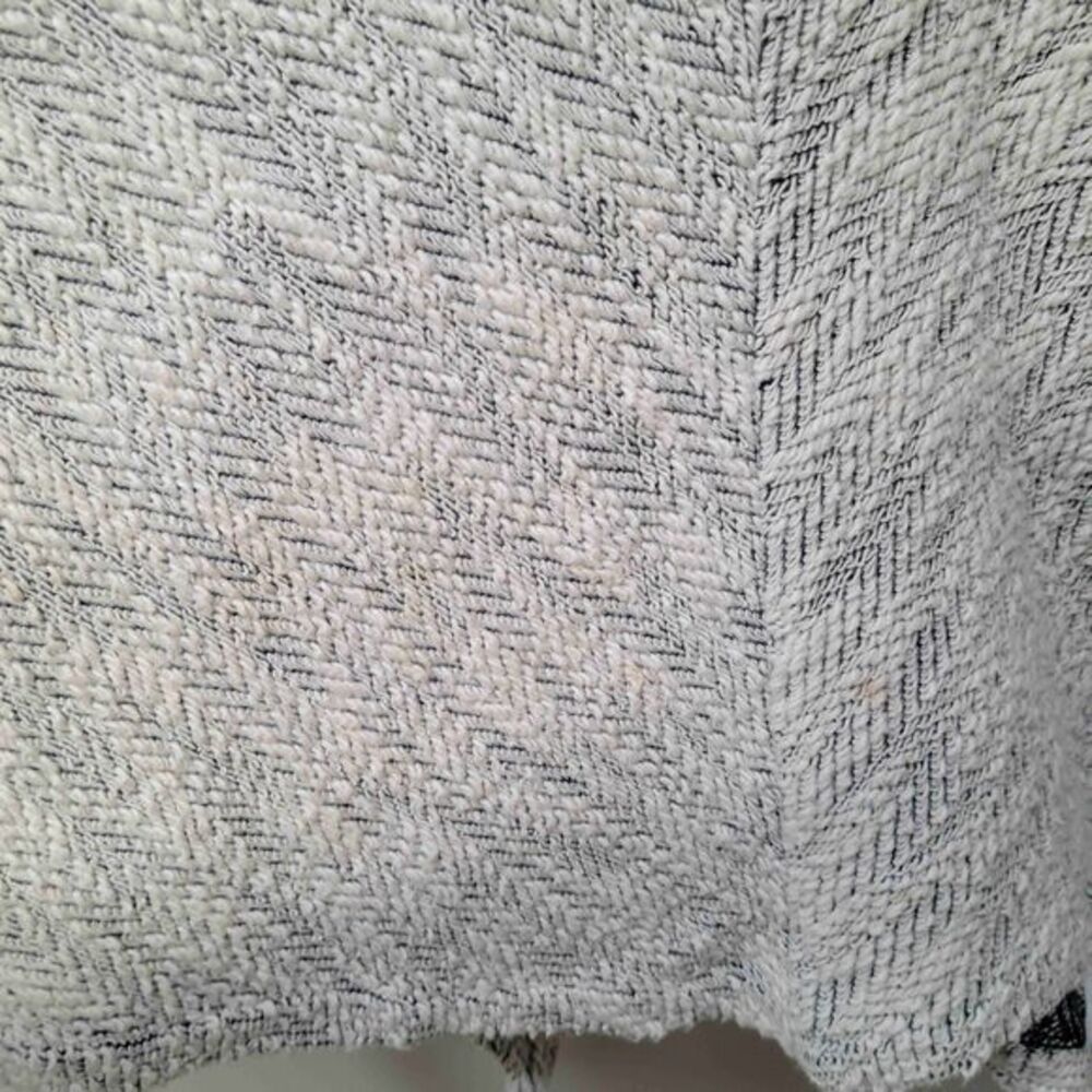 Calypso St. Barth Hoodie Poncho Sweater OS Beige Herringbone Baja Hippie Boho - Picture 6 of 10